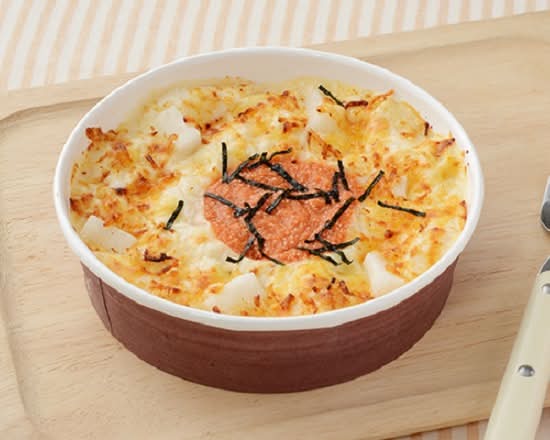 博多明太子使用明太もちチーズグラタン*