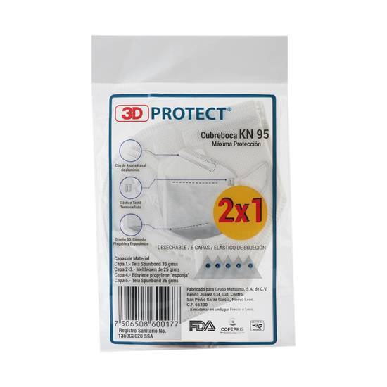3D Protect Kn95 B 2 Pz