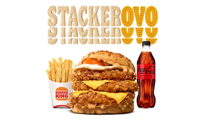Stacker Triple Ovo Crispy Menu