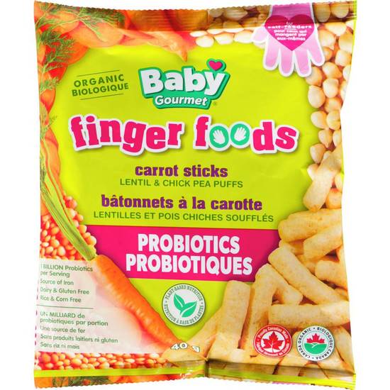 Baby Gourmet Carrot Sticks Lentil & Chickpea Puffs (40 g)
