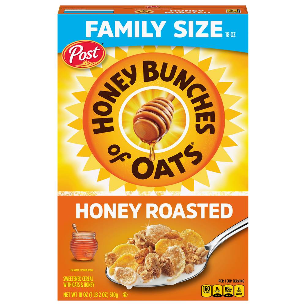 Honey Bunches Of Oats Honey Roasted Crunchy Cereal (18 oz)