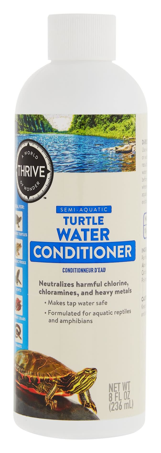 Thrive Turtle Water Conditioner - Turtle Tank Water Care - 8 fl oz (Size: 8 Fl Oz)