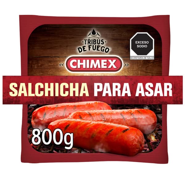 Chimex · Tribus de fuego salchicha para asar, original (800 g)