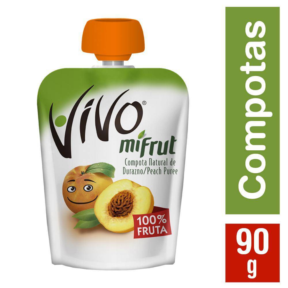 Vivo · Compota durazno mi frut (90 g)