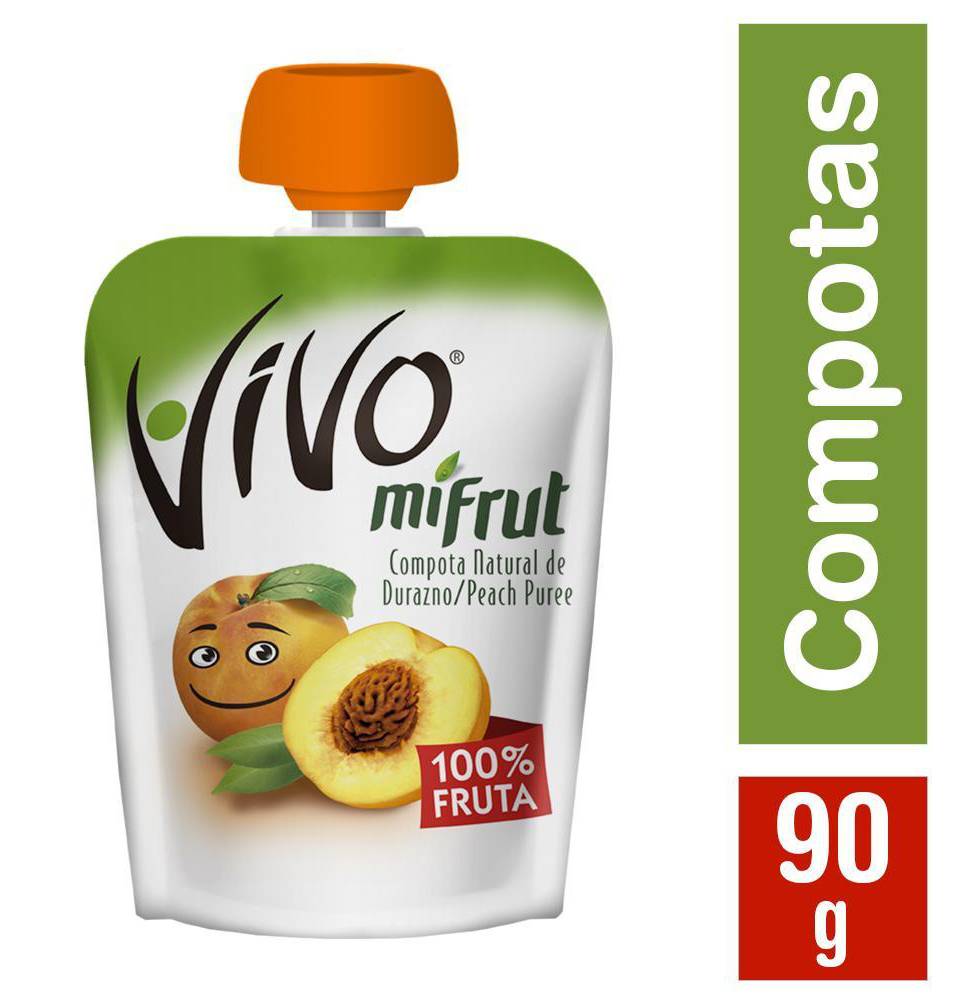 Vivo · Compota durazno mi frut (90 g)