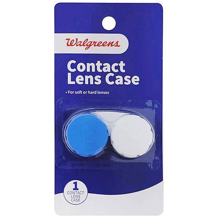 Walgreens For Soft or Hard Lenses Contact Lens Case
