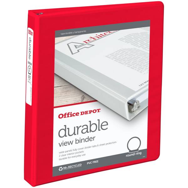 Office Depot Brand Durable View 3-ring Binder