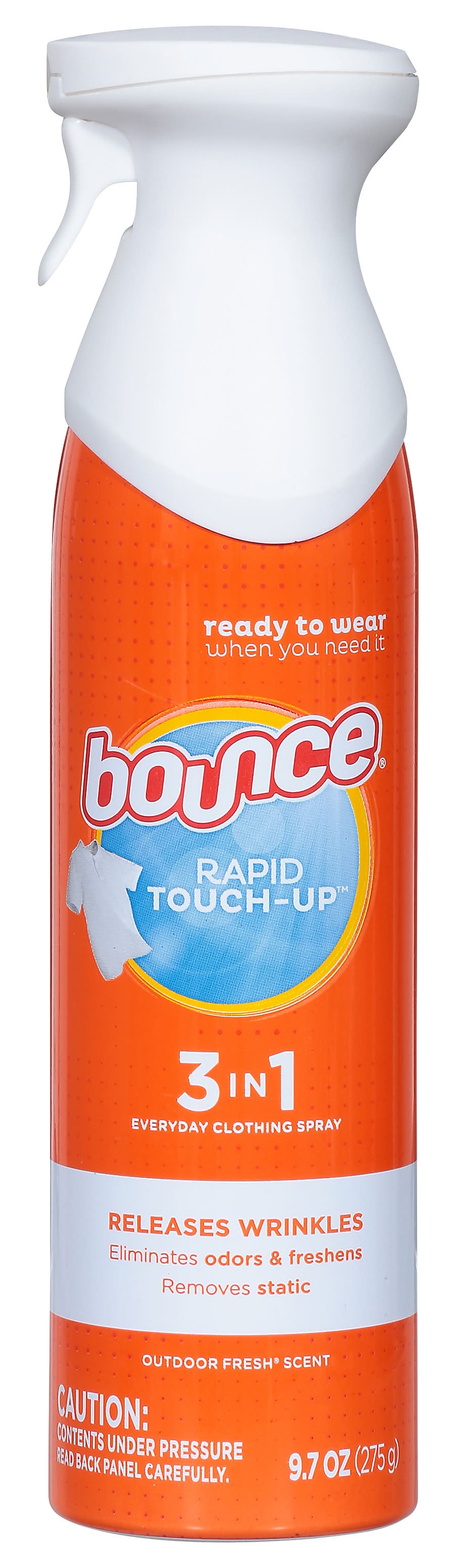 Bounce Rapid Touch Up Wrinkle Releaser 3 in 1 Clothing Spray (9.7 oz)