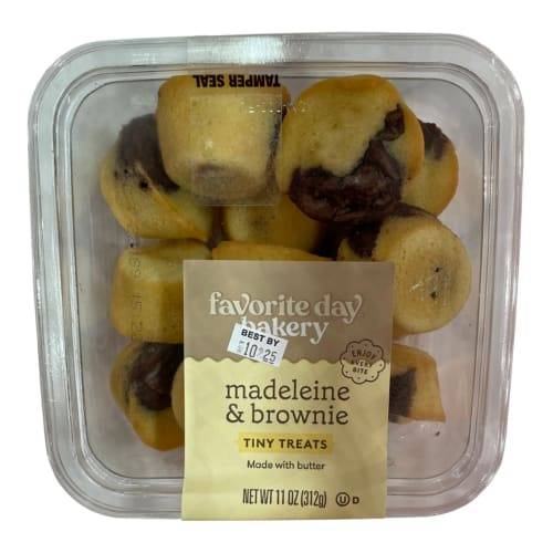 Favorite Day Madeleine Cookies and Brownie Duo Tiny Treats (11 oz, 12 ct)