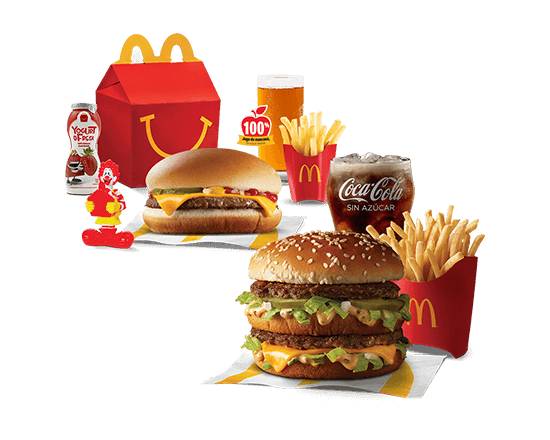 McMenú Big Mac Más Cajita Feliz a tu elección.