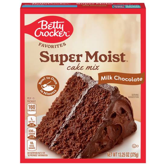 Betty Crocker Delights Supermoist Cake Mix (milk chocolate)