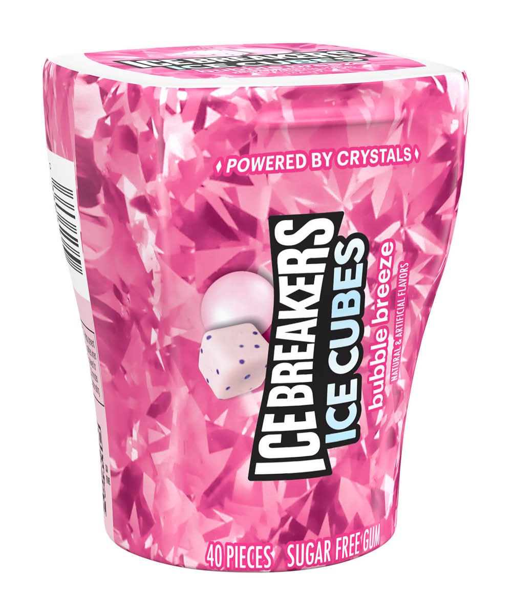 Ice Breakers Bubble Freeze Ice Cubes Kiwi Watermelon Gum (3.24 oz)