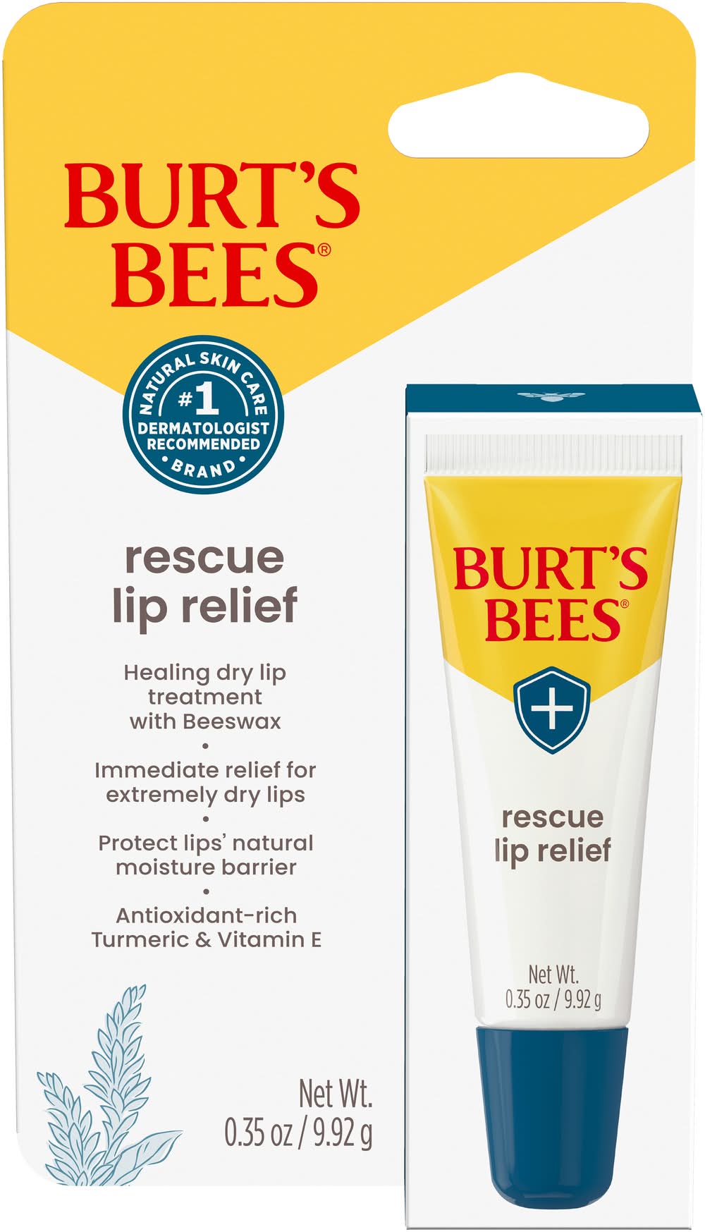 Burt's Bees Rescue Lip Relief With Shea Butter and Echinacea (0.35 oz)