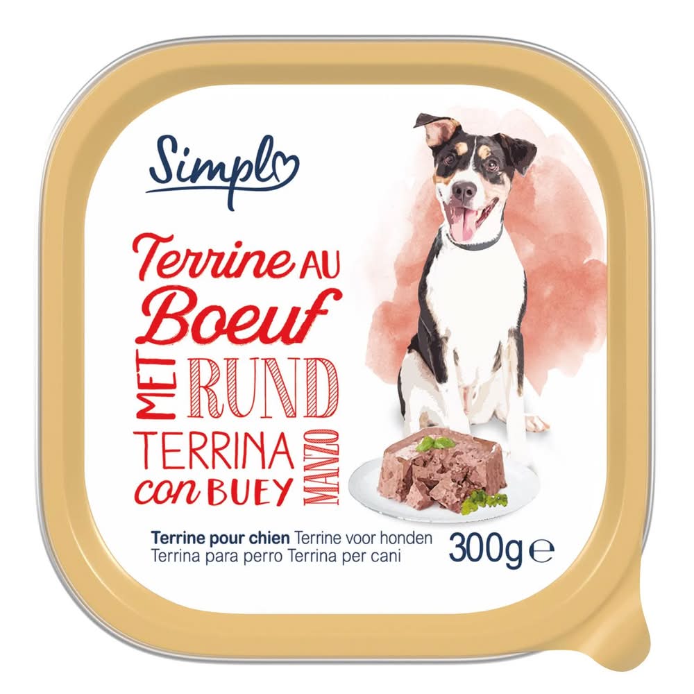 Simpl - Terrine de boeuf pour chien (300g)