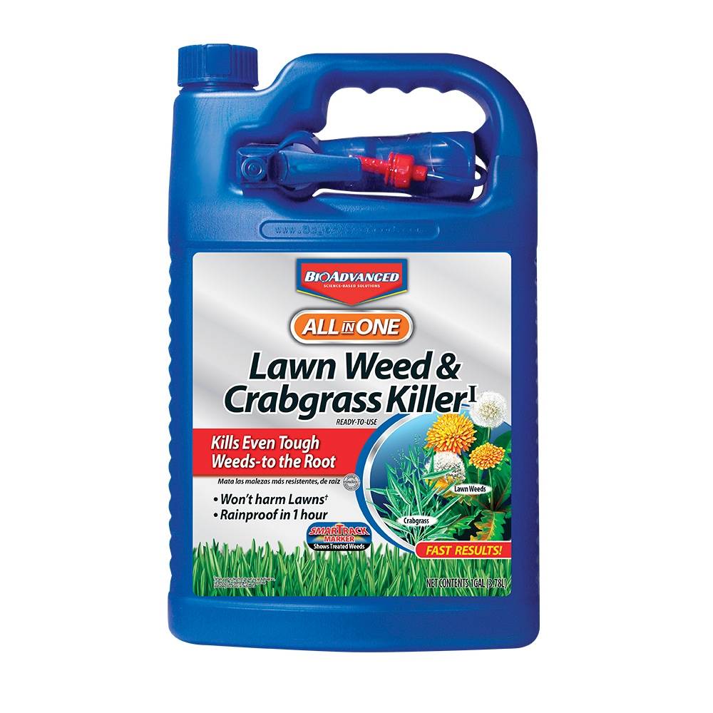 BioAdvanced All-In-One Lawn Weed and Crabgrass Killer 1-Gallon Ready to Use Lawn Weed Killer | 704130