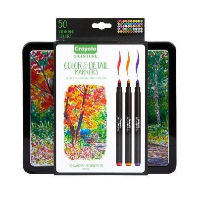 Crayola Signature Color & Detail Markers Set, Multi (50 ct)