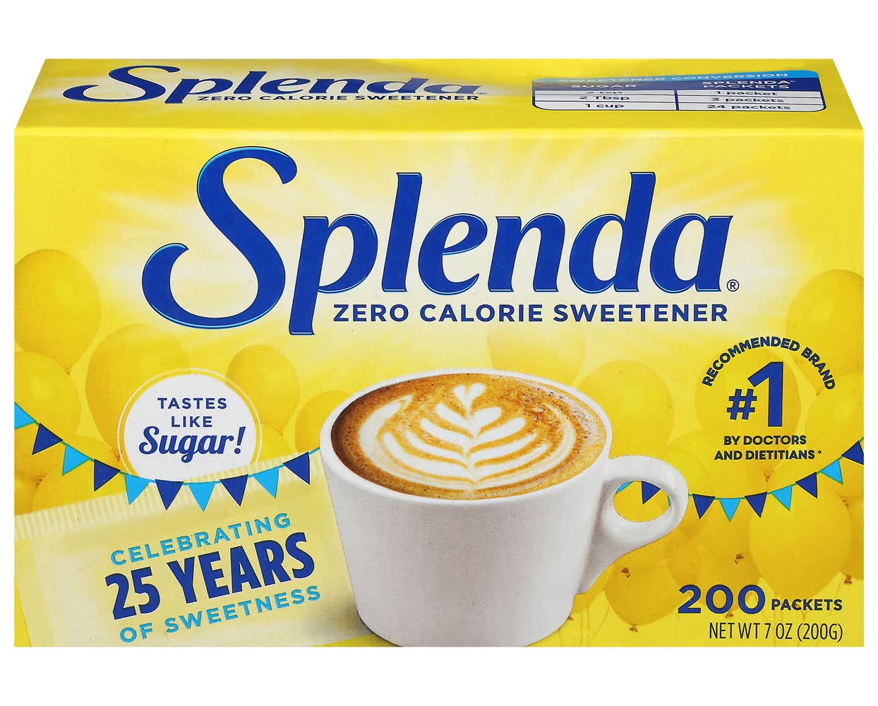 Splenda Zero Calorie Sweeteners (7 oz, 200 ct)