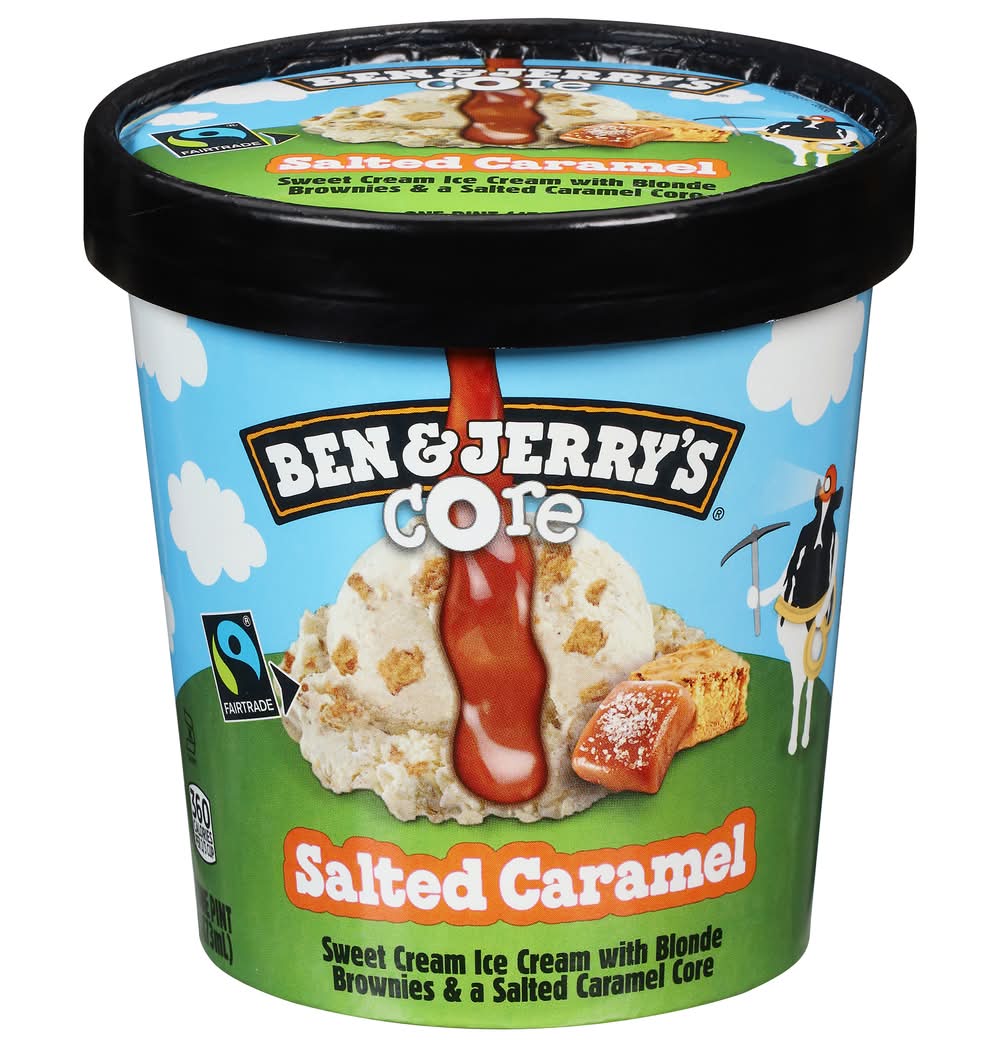 Ben & Jerry's Core Ice Cream, Salted Caramel (16 fl oz)
