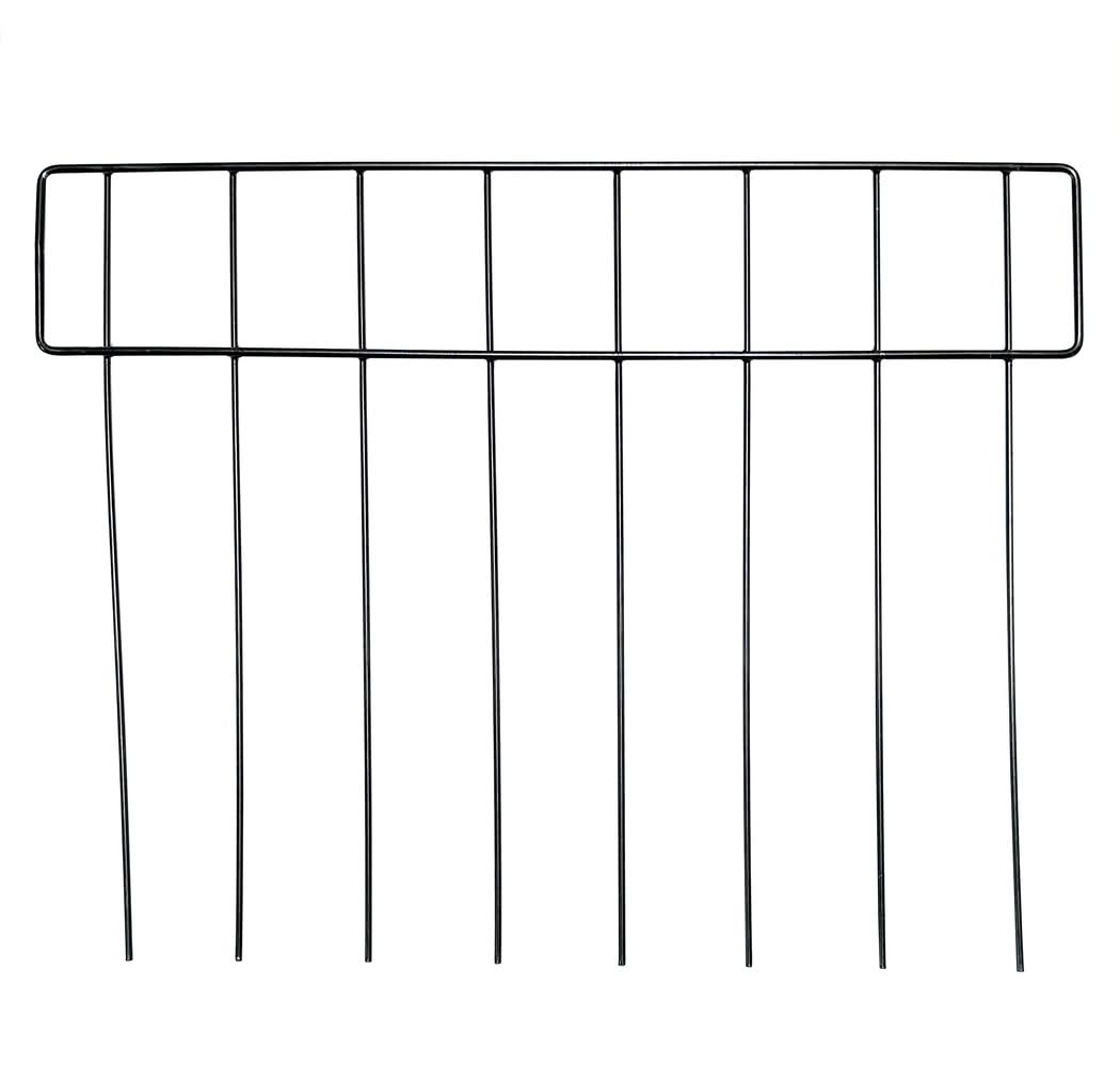 YARDLINK 0.2-in x 17-in x 13-in Animal Barrier 7 -Pack Black Metal Steel Border fencing