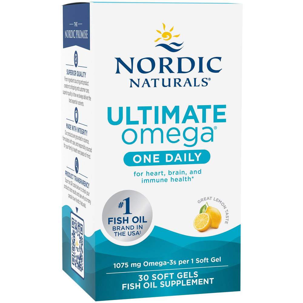 Nordic Naturals Ultimate Omega One Daily 1075 mg Softgels (lemon)