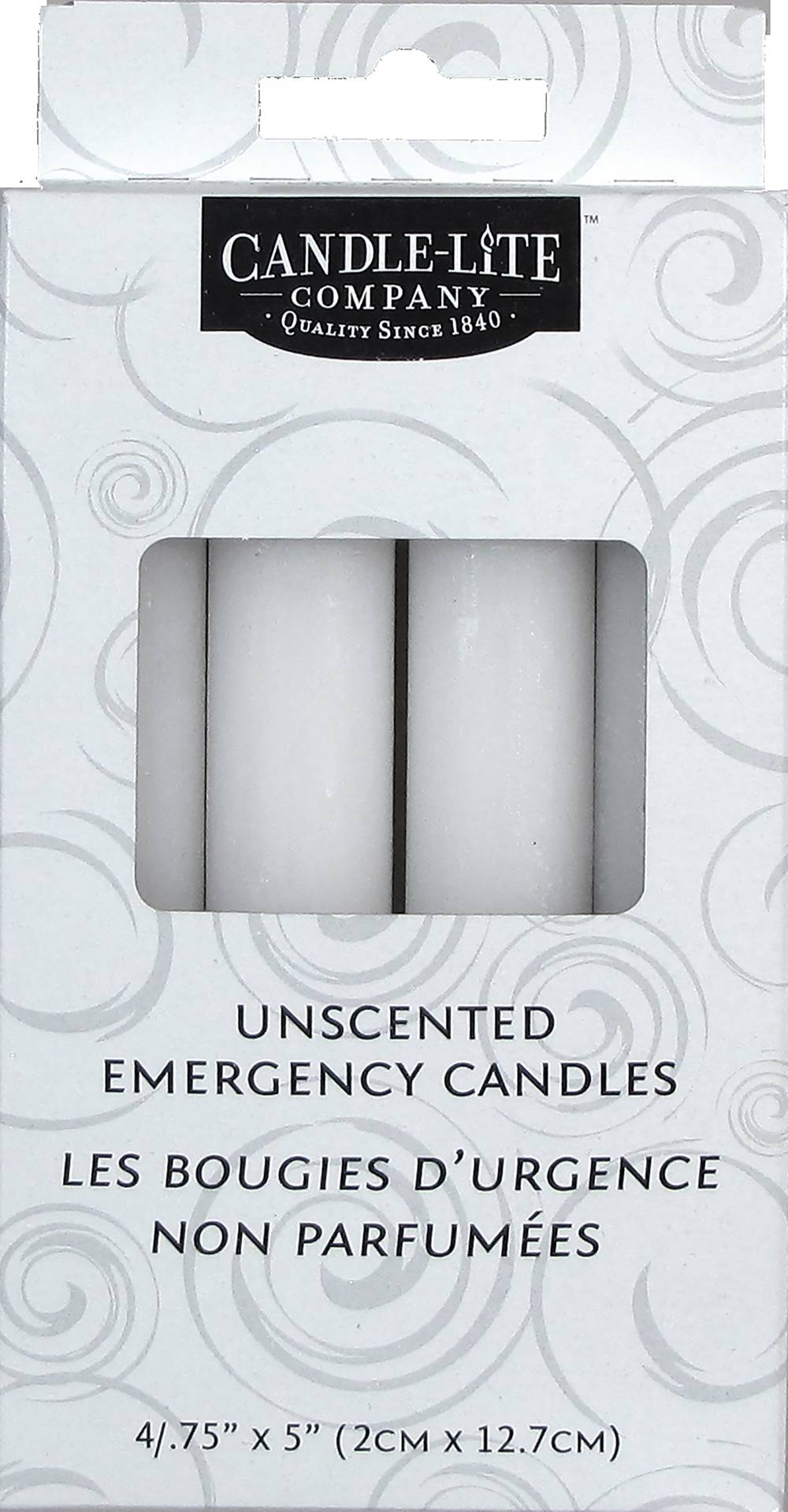 Candle-lite Emergency Candles, Unscented, 0.75 x 5 inch - 4 ct