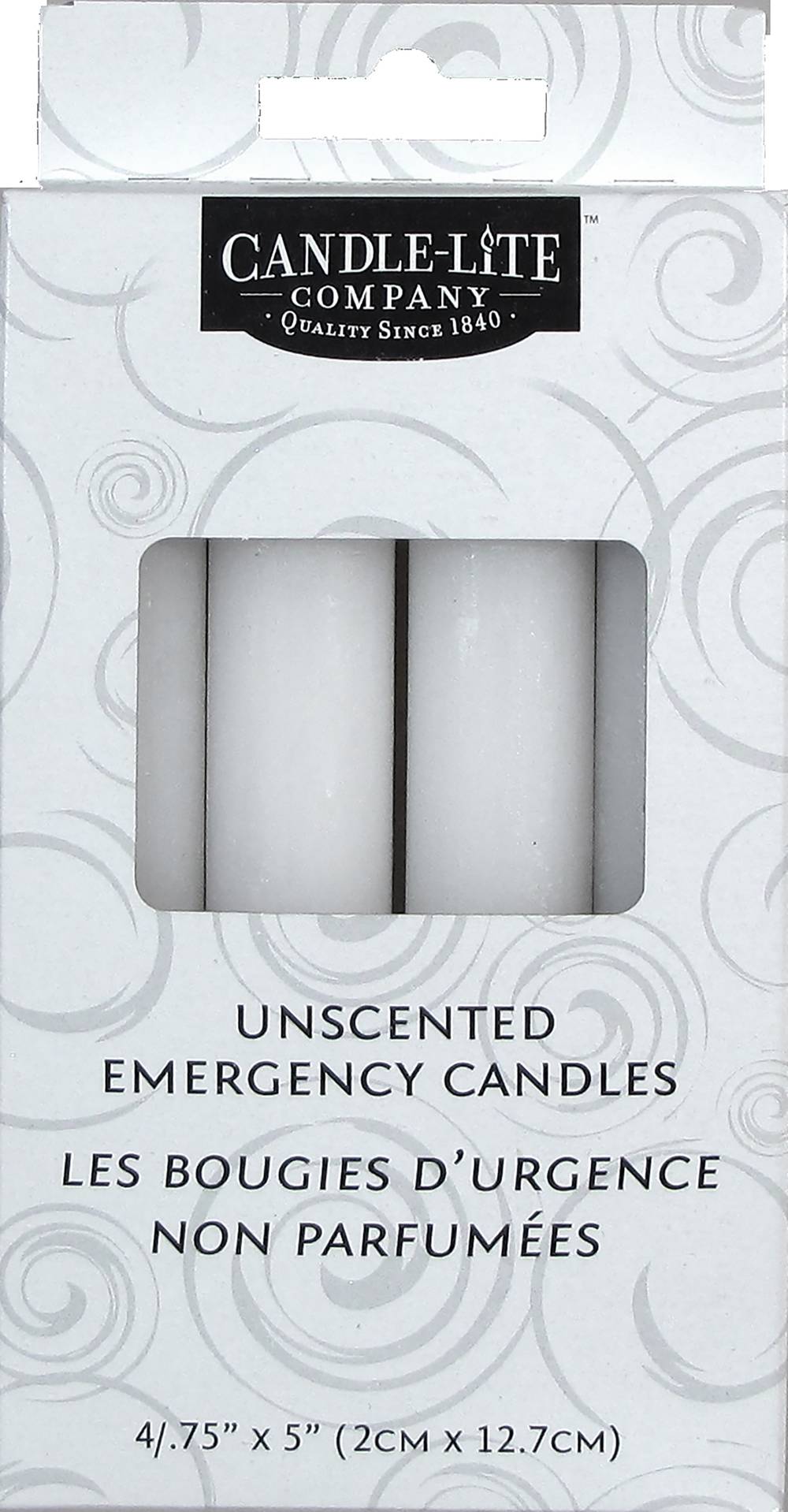 Candle-Lite Emergency Candles, Unscented, 0.75 X 5 Inch - 4 Ct