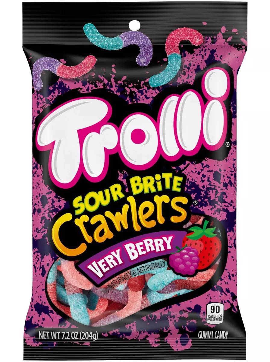 Trolli Sour Brite Crawlers Very Berry 5oz