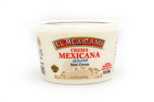 El Mexicano Crema Mexicana Sour Cream With Sea Salt (16 oz)