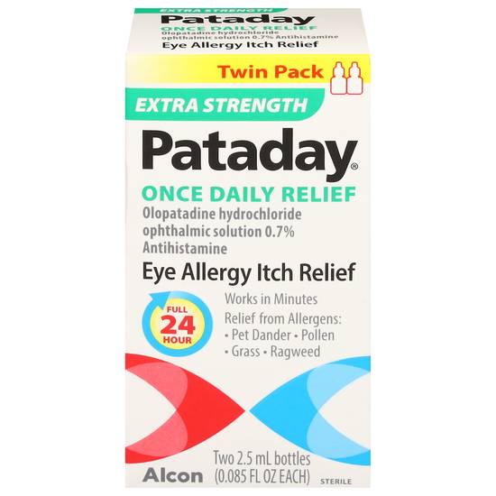 Pataday Twin pack Extra Strength Eye Allergy Itch Relief (2 ct)