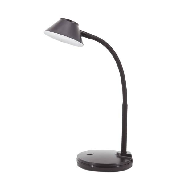 Realspace Falana Led Gooseneck Desk Lamp, 13"h, Black