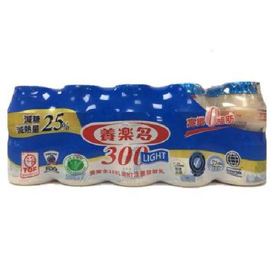 【發酵乳-乳酸飲料】養樂多300Light發酵乳 100ml�※實際到貨效期約4天以上 <100ml毫升 x 1 x 10Bottle瓶>