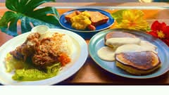 【モチコチキン&パンケーキ】ローカルハワイアンカフェ カンナカフェ CannaCafe