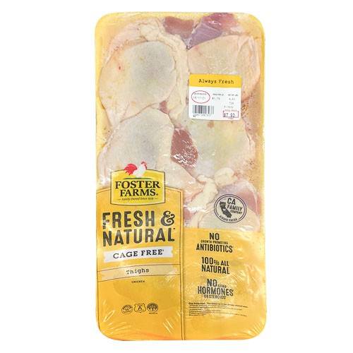 Foster Farms · Cage Free Chicken Thighs (approx 4.5 lbs)