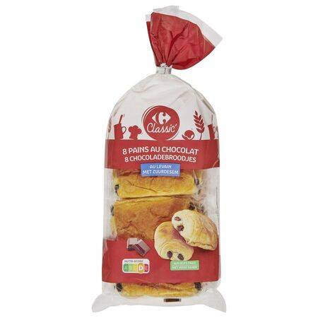 Pains au chocolat CARREFOUR CLASSIC' - le sachet de 360g