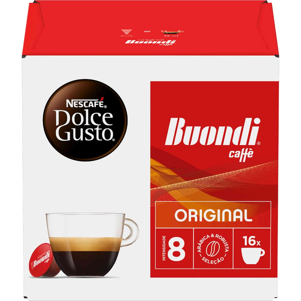 Cápsulas de Café Expresso Buondi Int 8 Nescafé Dolce Gusto (emb. 16 un)