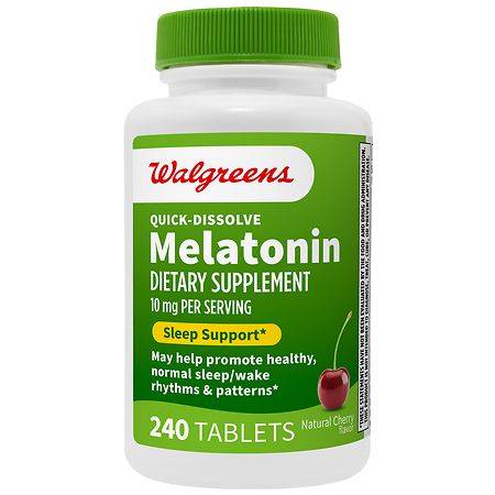 Walgreens Quick Dissolve Melatonin Sleep Support Tablets (240 ct) (cherry)