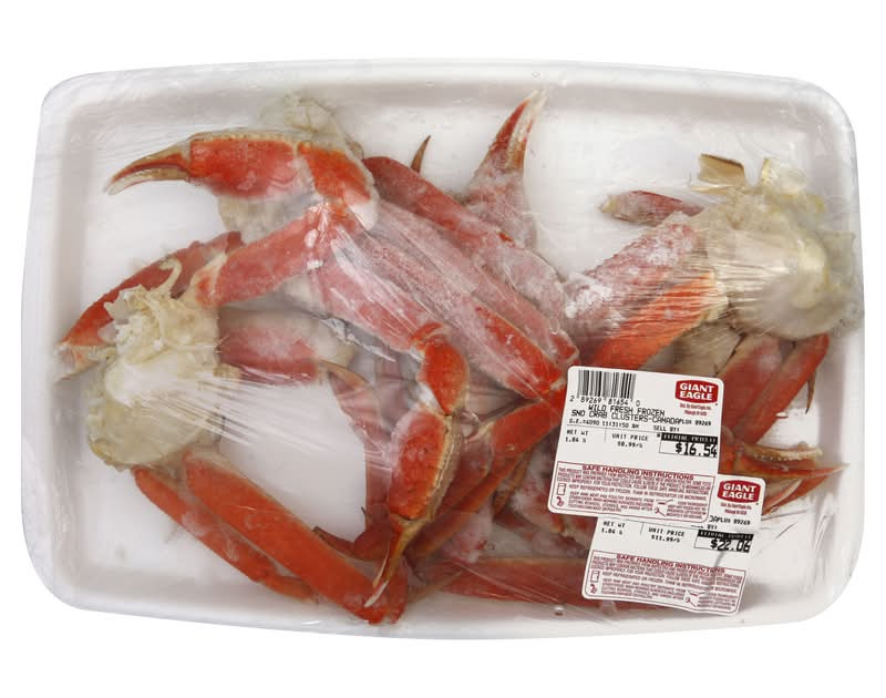 Giant Eagle Sno Crab Clusters, Fresh Frozen, Wild