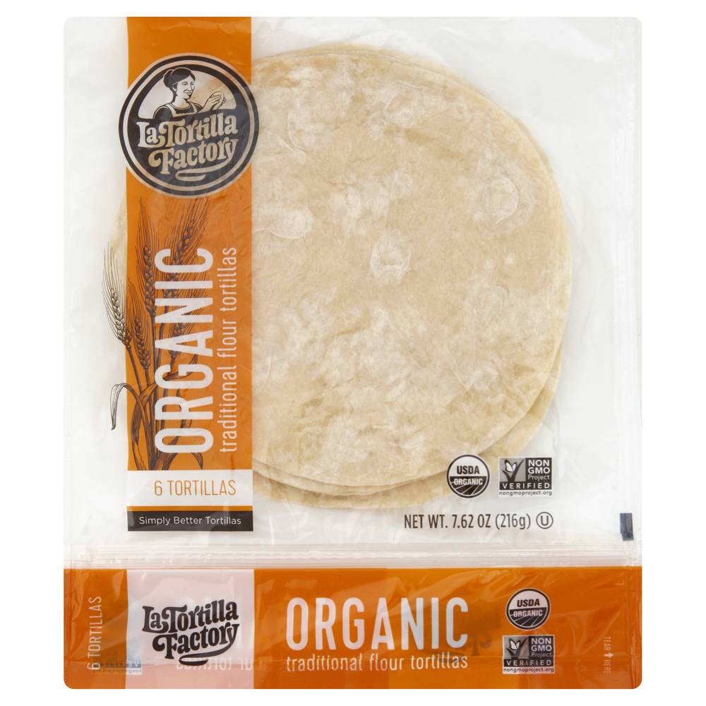 La Tortilla Factory Organic Flour Tortillas (7.62 oz, 6 ct)