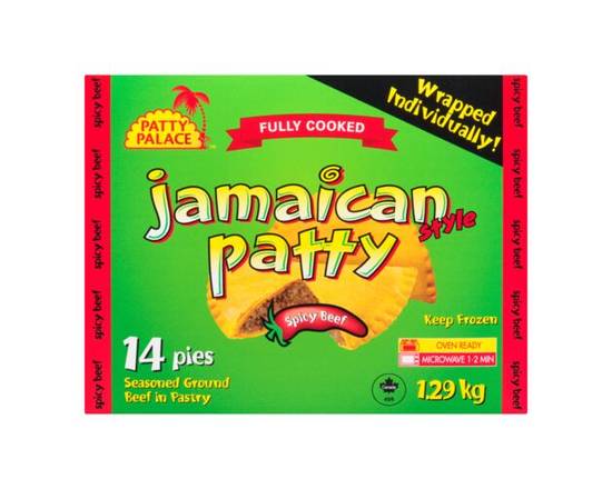 Patty Palace · Boeuf épicé (1.29 kg) - Spicy beef Jamaican style patty (14 units)