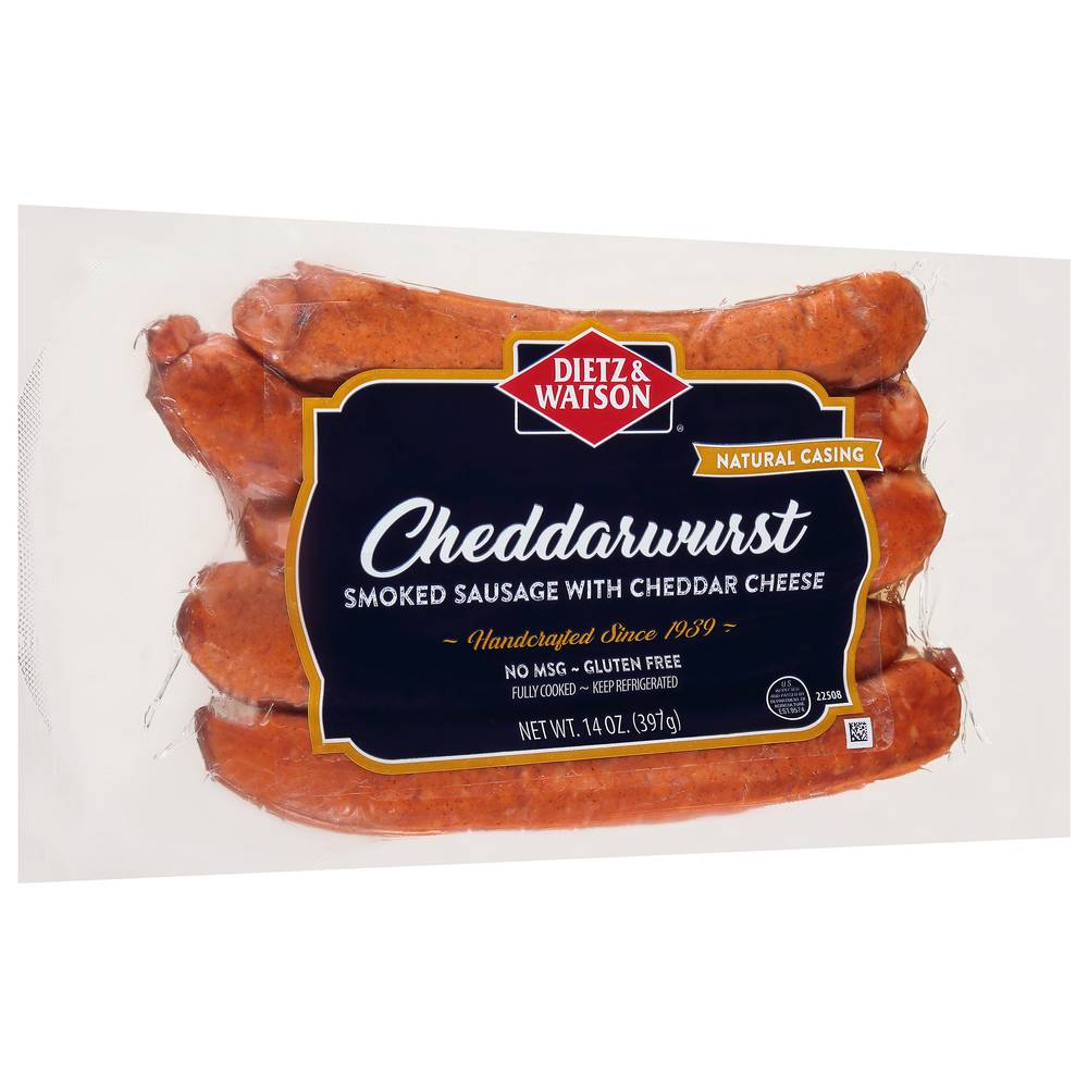 Dietz & Watson Cheddarwurst Sausage With Cheddar Cheese (14 oz)