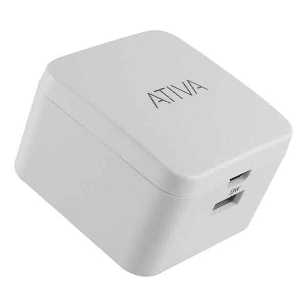 Ativa Usb Type-A and Usb Type-C45868 Wall Whit Charger