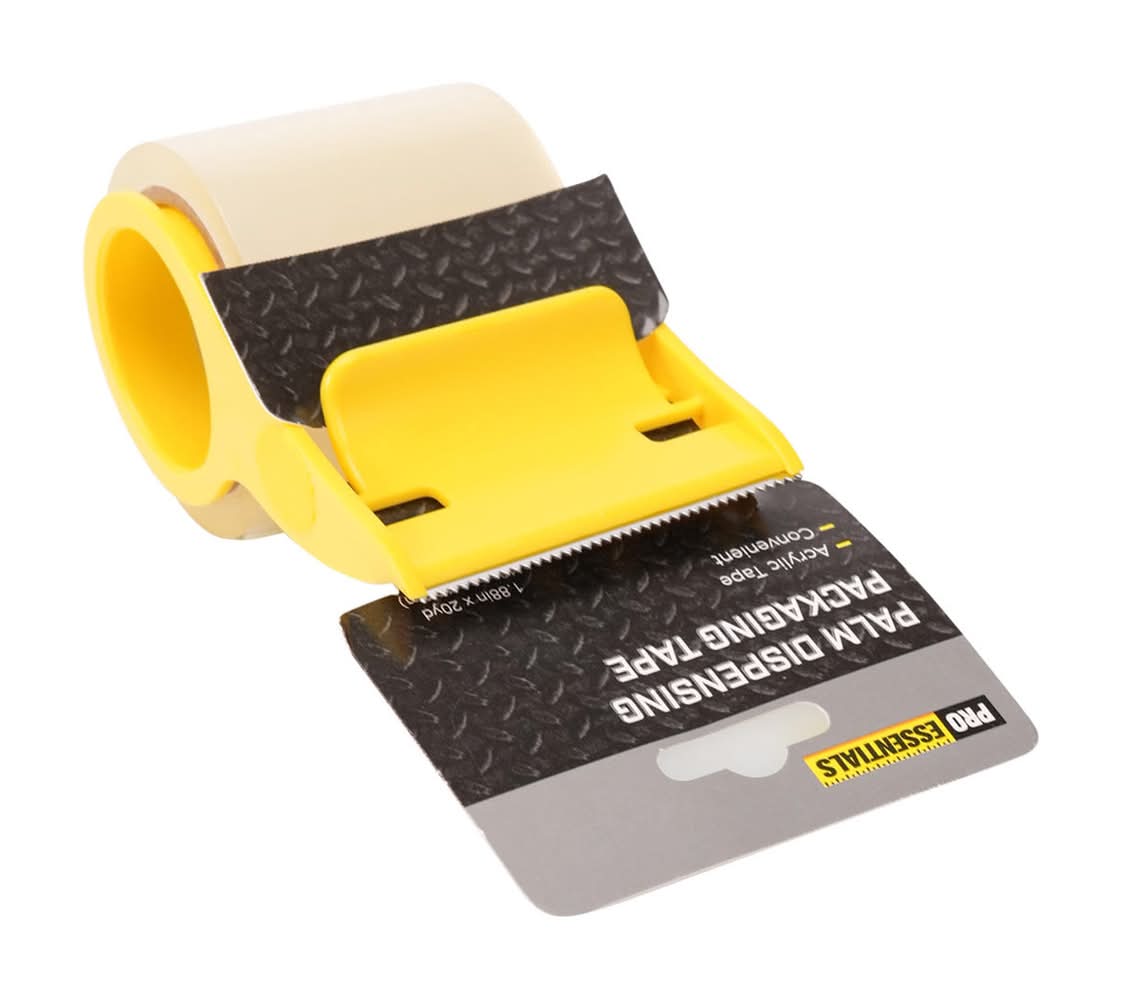 Pro Essentials Palm Dispensing Packaging Tape With Dispenser
