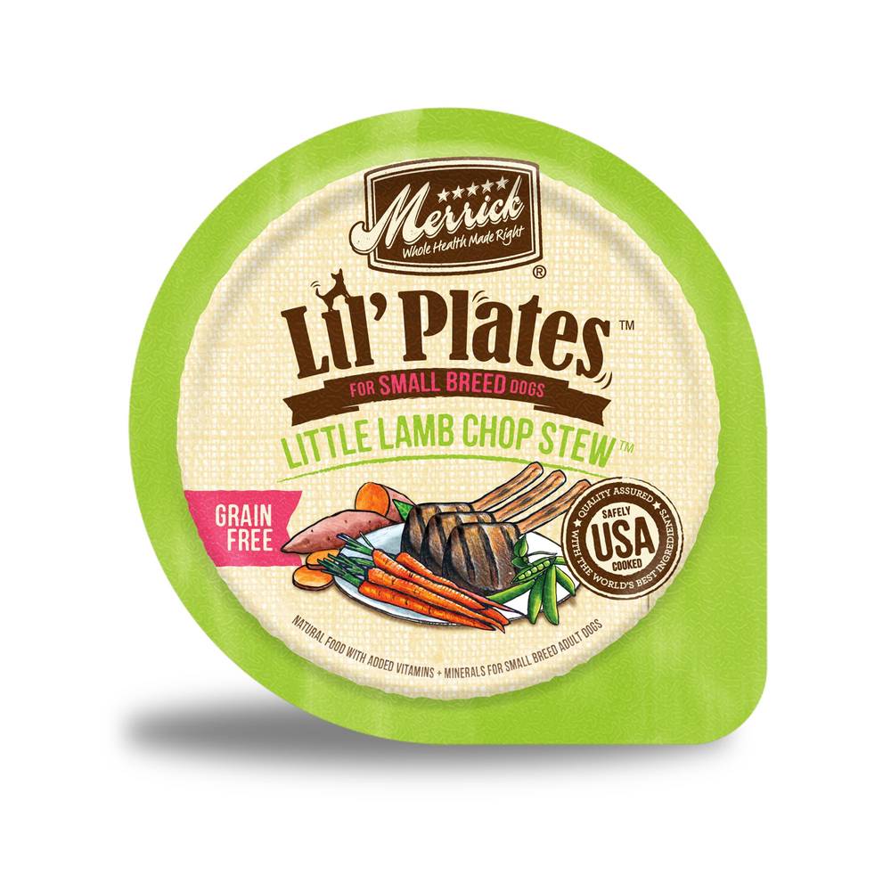 Merrick Lil' Plates Small Breed All Life Stages Wet Dog Food (lamb chop stew)