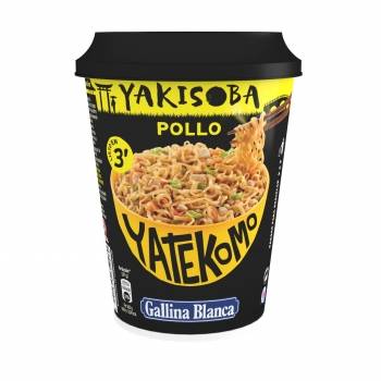 Fideos orientales de pollo Yakisoba Yatekomo Gallina Blanca 93 g.