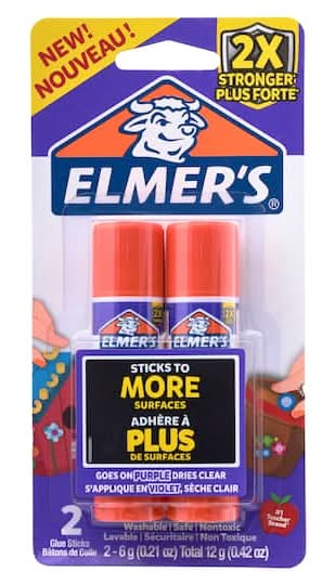 Elmer's Extra Strength Glue Sticks (0.21 oz, 2 ct)