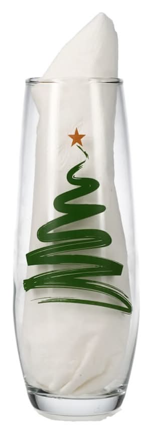 Christmas Tree Stemless Flute, 1 ct.