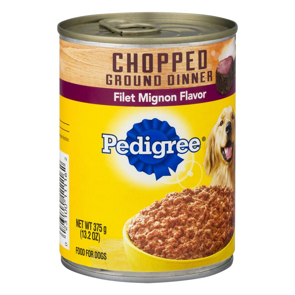 Pedigree Chopped Ground Dinner Filet Mignon Dog Food (13.2 oz)