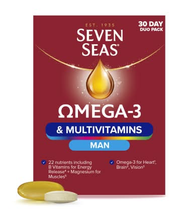Seven Seas Omega-3 & Multivitamins Man 30 Day (60 pack)