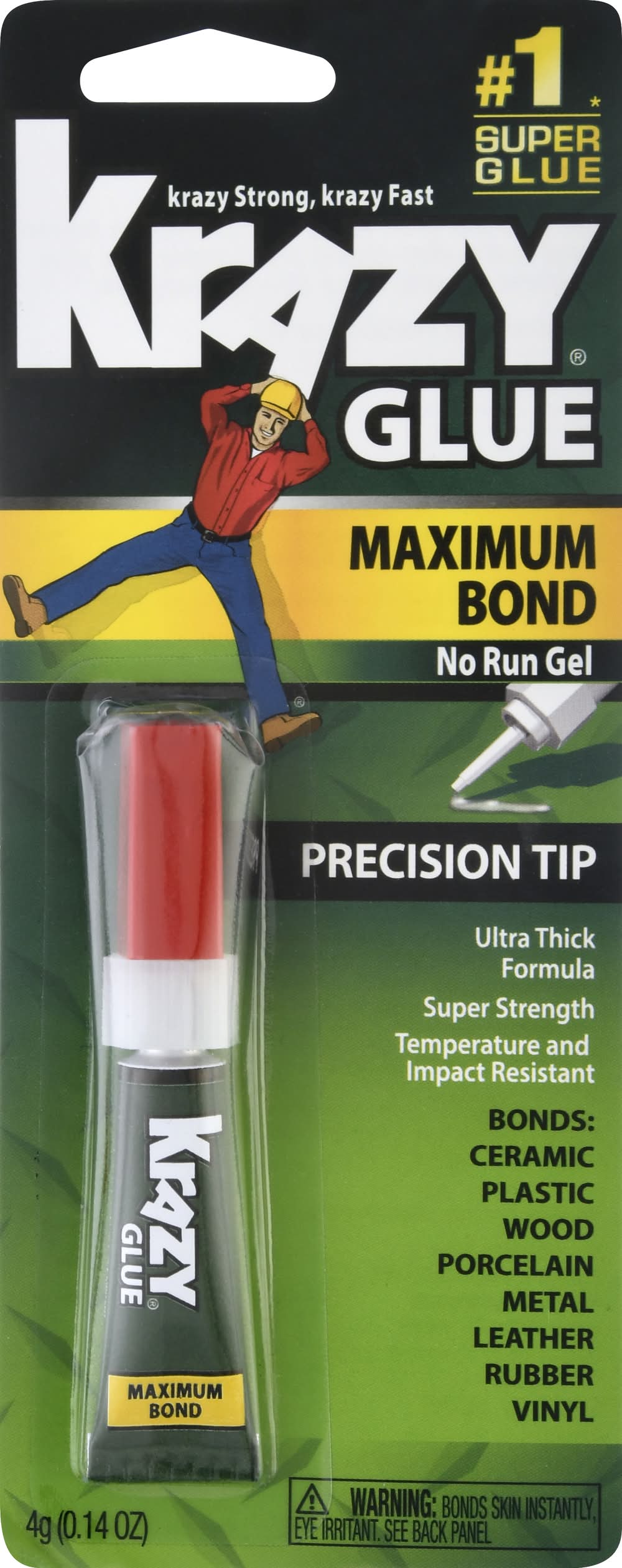 Krazy Glue Maximum Bond No Run Gel (0.2 oz)
