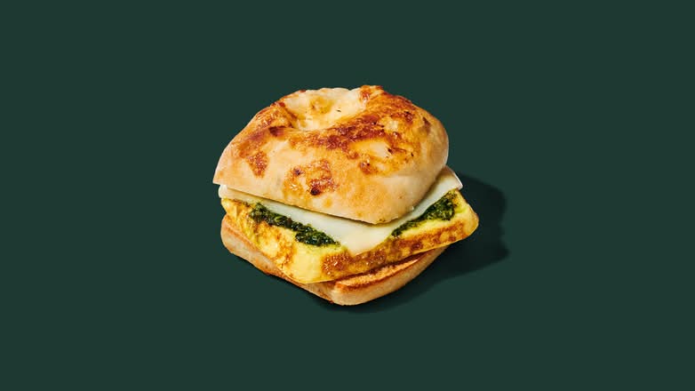 Egg, Pesto & Mozzarella Sandwich